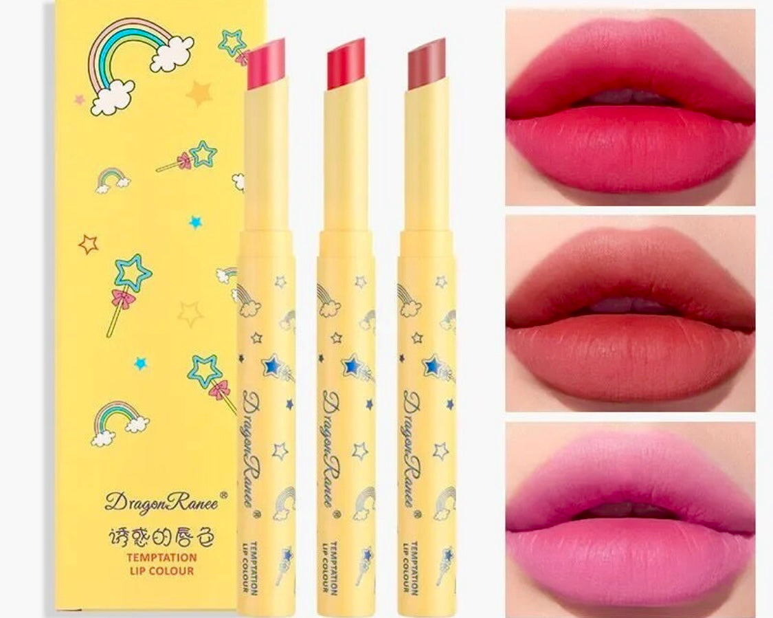 Dragon Ranee ensembles de 3 stylos à rouge à lèvres