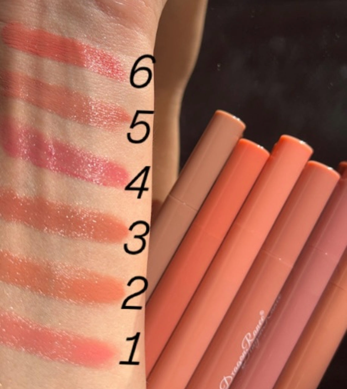 Press-on Lipstick Pen Mirror