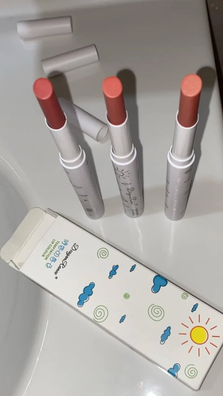 Dragon Ranee ensembles de 3 stylos à rouge à lèvres Nude