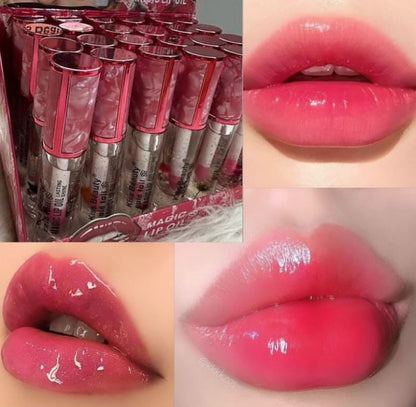 Kiss Bèauty - MAGIC LIP OIL - Effet Rosé Hydratant Durable 24H