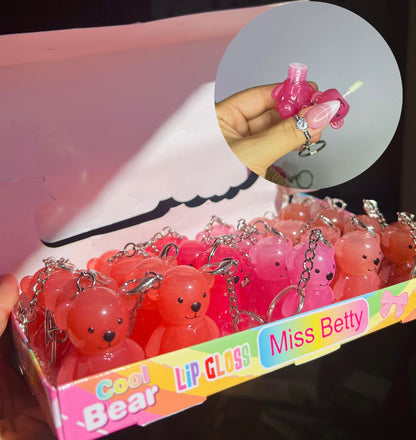 Porte-clés lipgloss Ours Miss Betty 🧸🐻