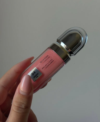 KIKO 3D HYDRA LIPGLOSS -04- Pearly Peach Rose