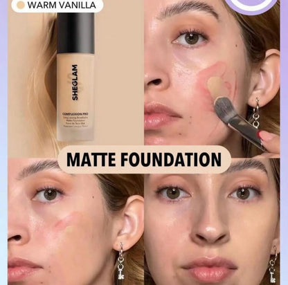 SHEGLAM Complexion Pro Long Lasting Matte Foundation -Warm Vanilla-