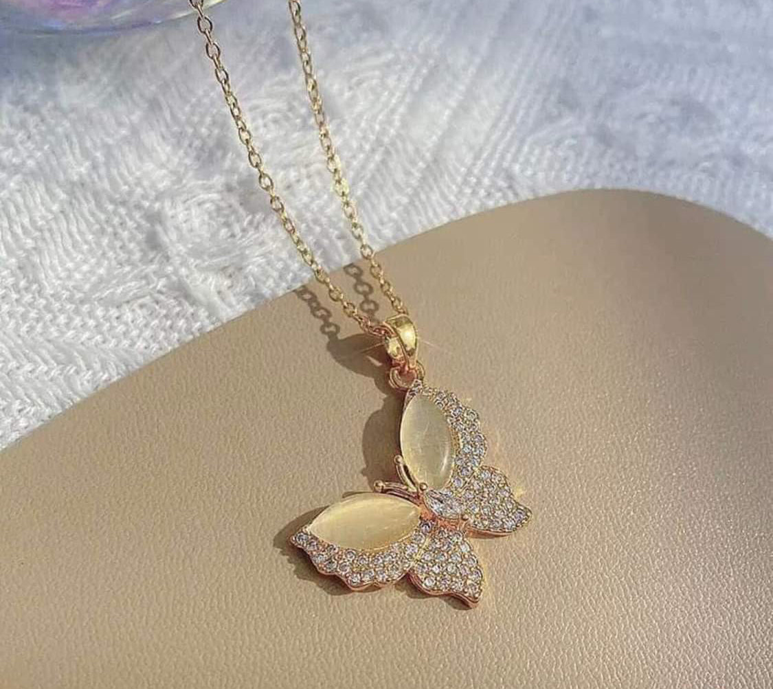 Collier papillon en acier inoxydable