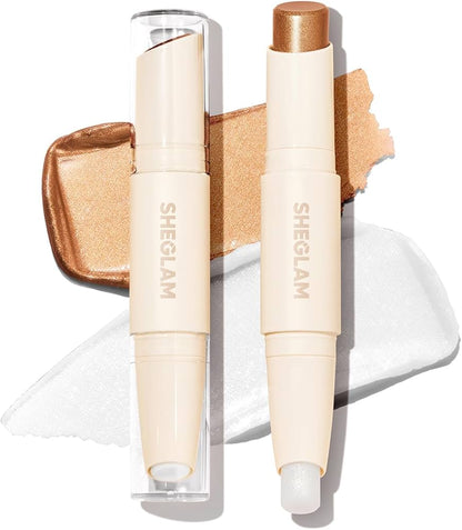 SHEGLAM 2 In 1 Dual Head Cream Highlighter Stick PEARL & SAND