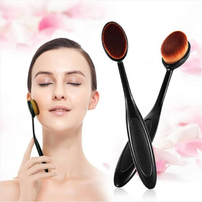 Pinceau de maquillage brosse ovale pour Fond de teint et Correcteur Base