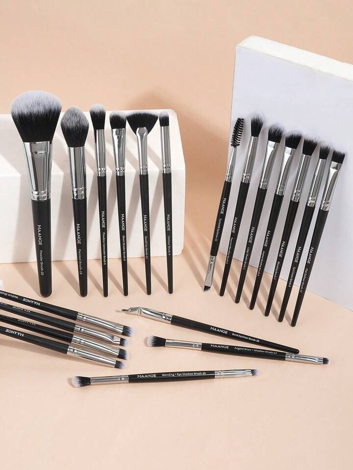 KIT 20 PINCEAUX DE MAQUILLAGE PROFESSIONNEL